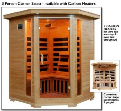 3 Person Sauna Corner Fitting Infrared sauna
