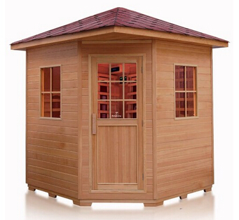 Infrared Sauna Hemlock Wood Shingle Roof