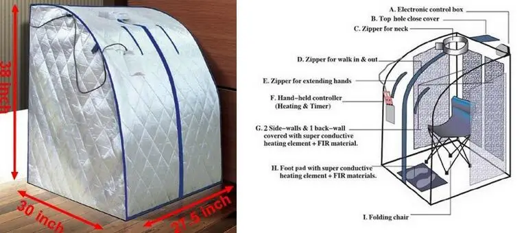 Top Selling Far Infrared Portable Sauna Negative Ion Detox rReviews